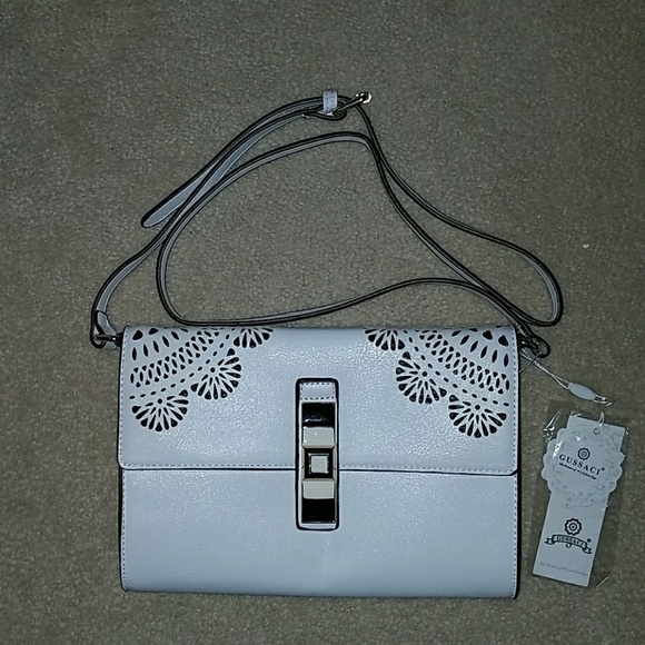 Gussaci Black and White Cross Body NWT - Picture 1 of 8